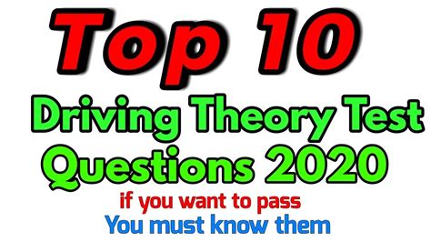 why is the theory test so hard|top 10 theory test questions.